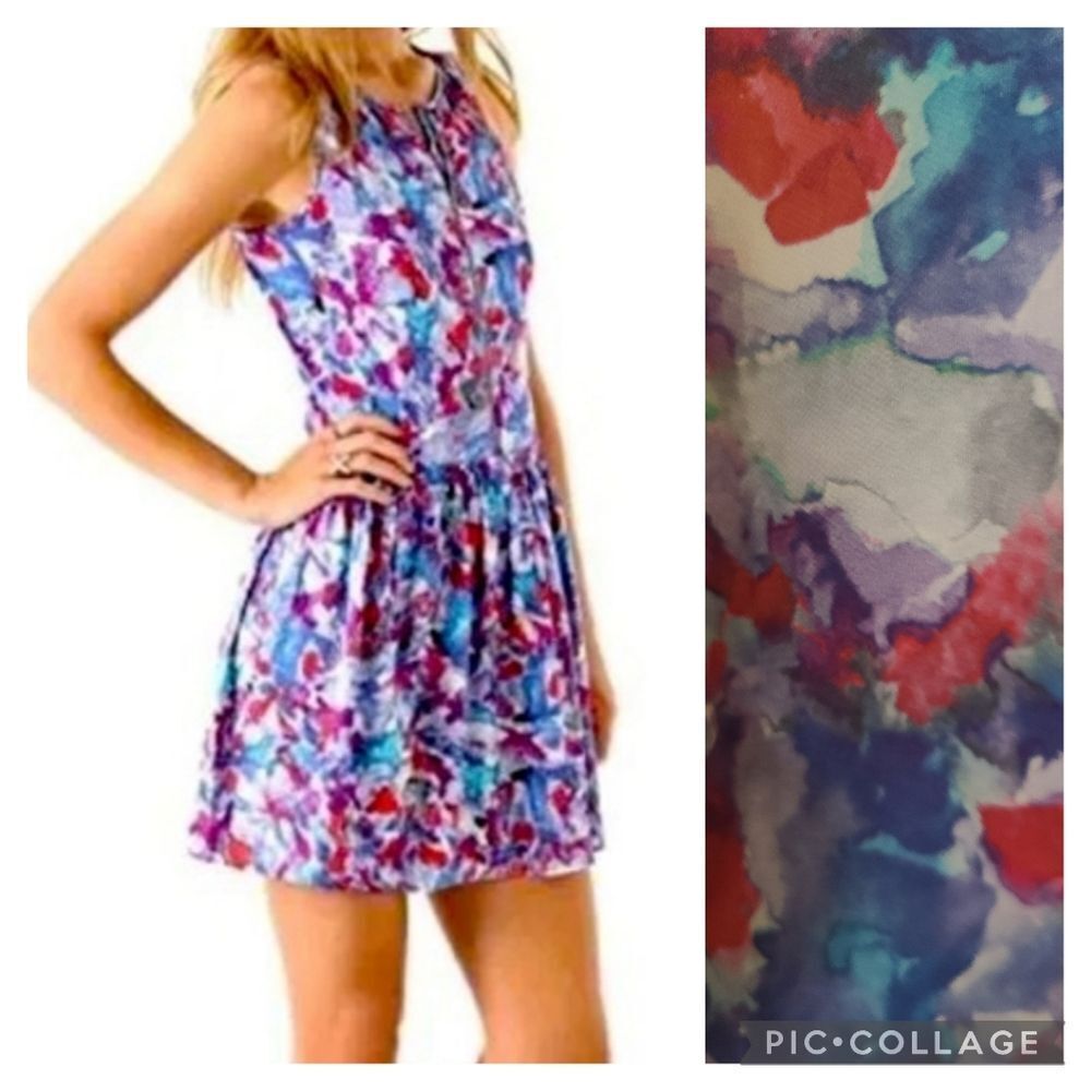 Theory Archi Perplexing Print Silk Dress